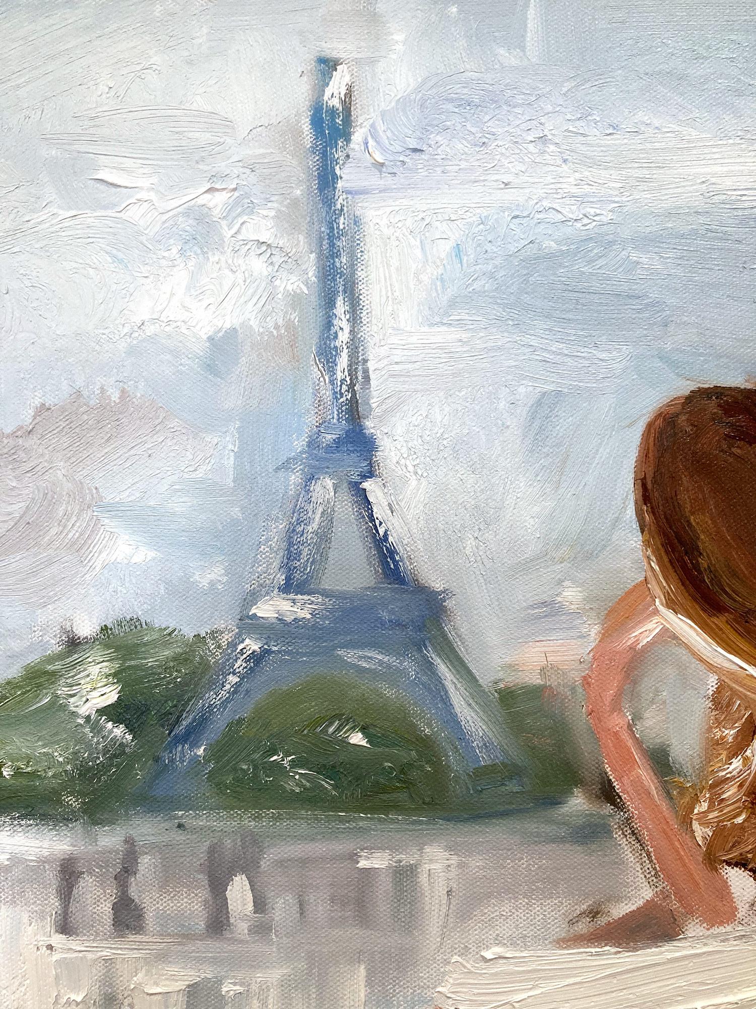 how to paint the eiffel tower