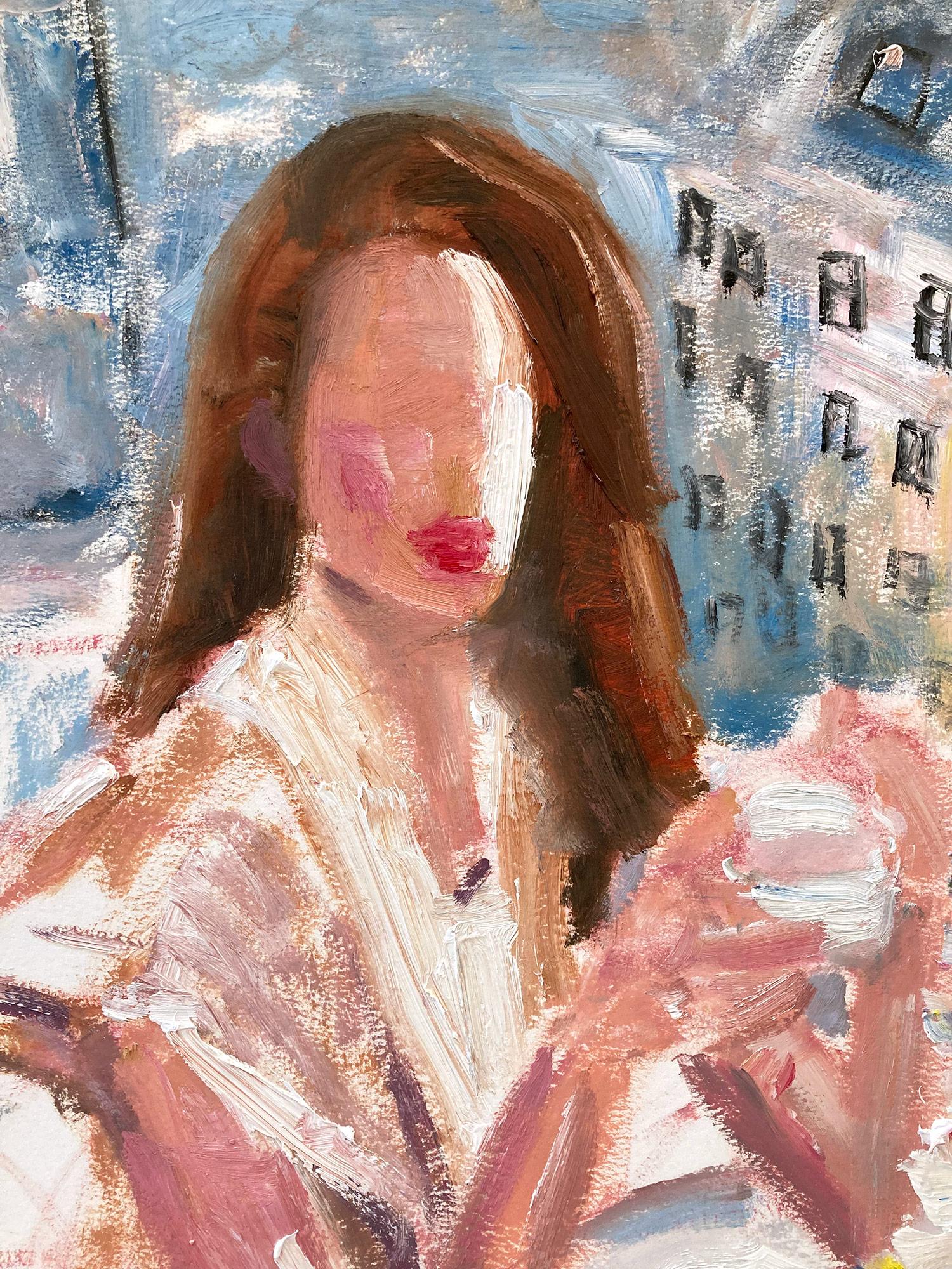 Exploring the purity of the feminine form and the drama of French haute couture, artist Cindy Shaoul creates a dialogue between the figurative and the abstract. Her spirited compositions are both dramatic and invigorating, capturing the fleeting