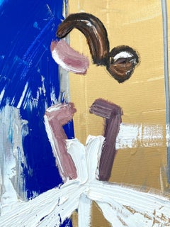 "París en mi mente" Pintura al óleo abstracta de alta costura francesa sobre lienzo