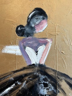 "Notti parigine in abito Chanel" Quadro di alta moda francese su tela