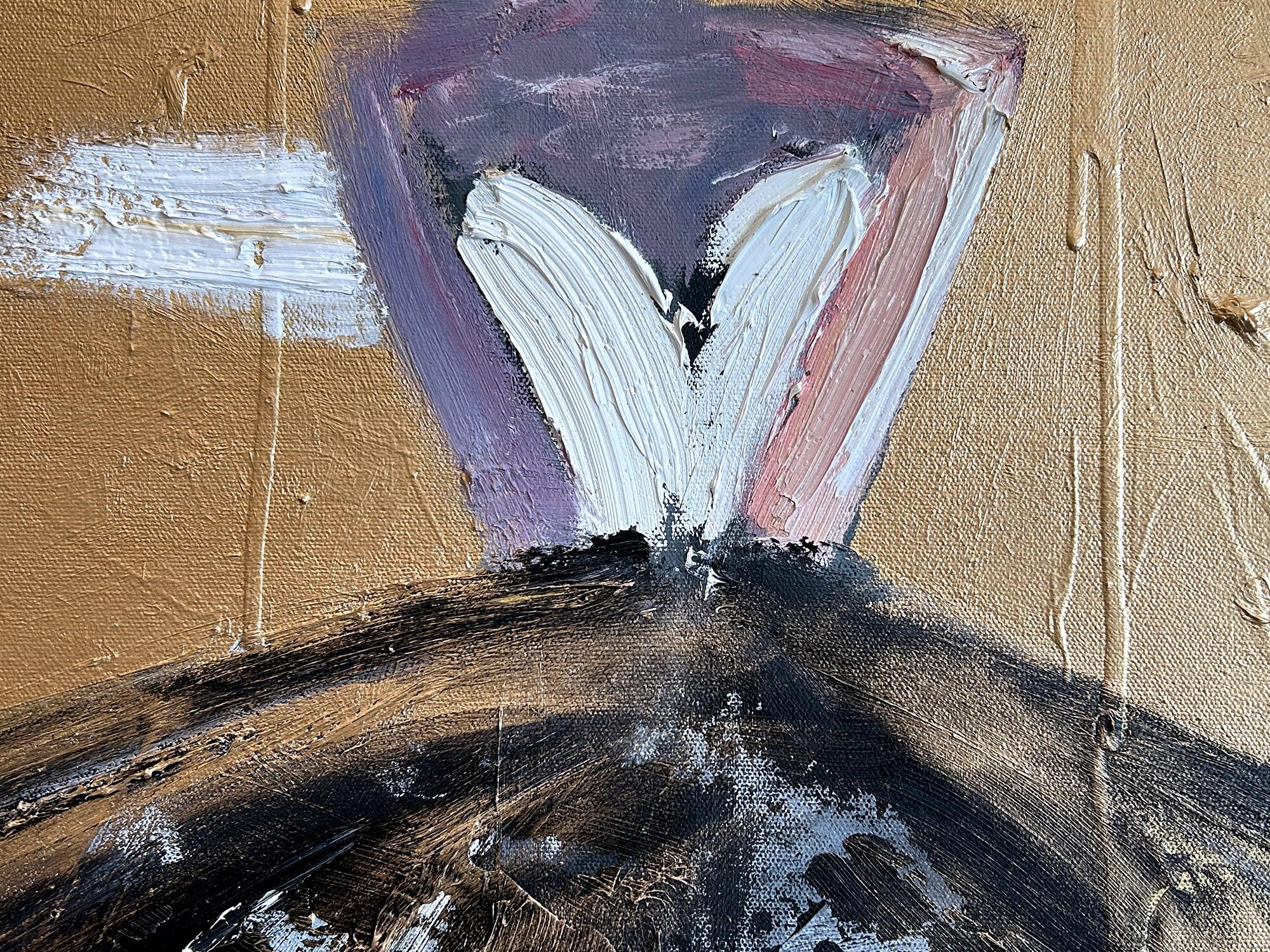 Exploring the purity of the feminine form and the drama of French haute couture, artist Cindy Shaoul creates a dialogue between the figurative and the abstract. Her spirited compositions are both dramatic and invigorating, capturing the fleeting