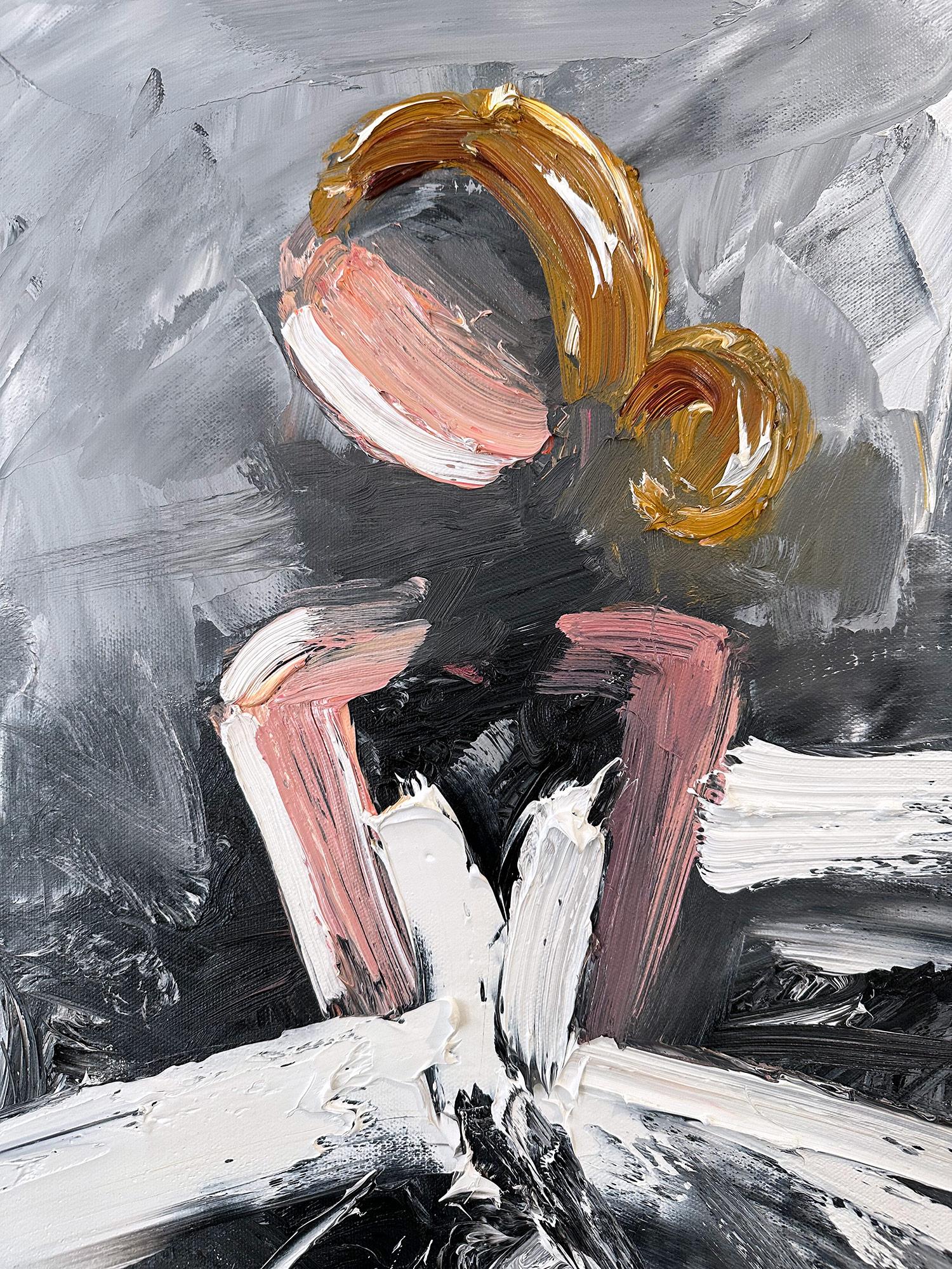 Explorant la pureté de la forme féminine et le drame de la haute couture française, l'artiste Cindy Shaoul crée un dialogue entre le figuratif et l'abstrait. Ses compositions pleines d'entrain sont à la fois dramatiques et revigorantes, capturant le