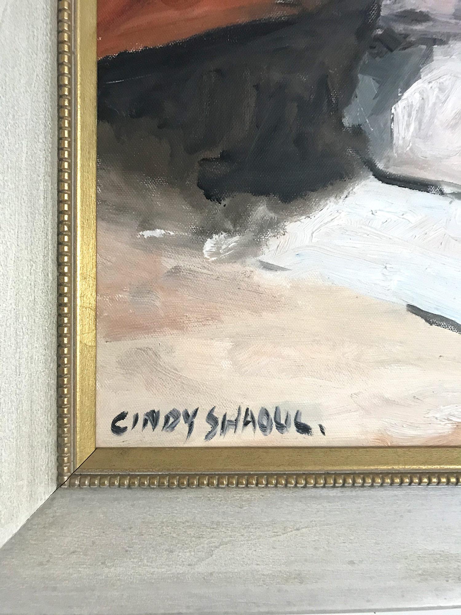 Peinture à l'huile impressionniste « Playing at the Beach » d'après Edward Henry Potthast en vente 1