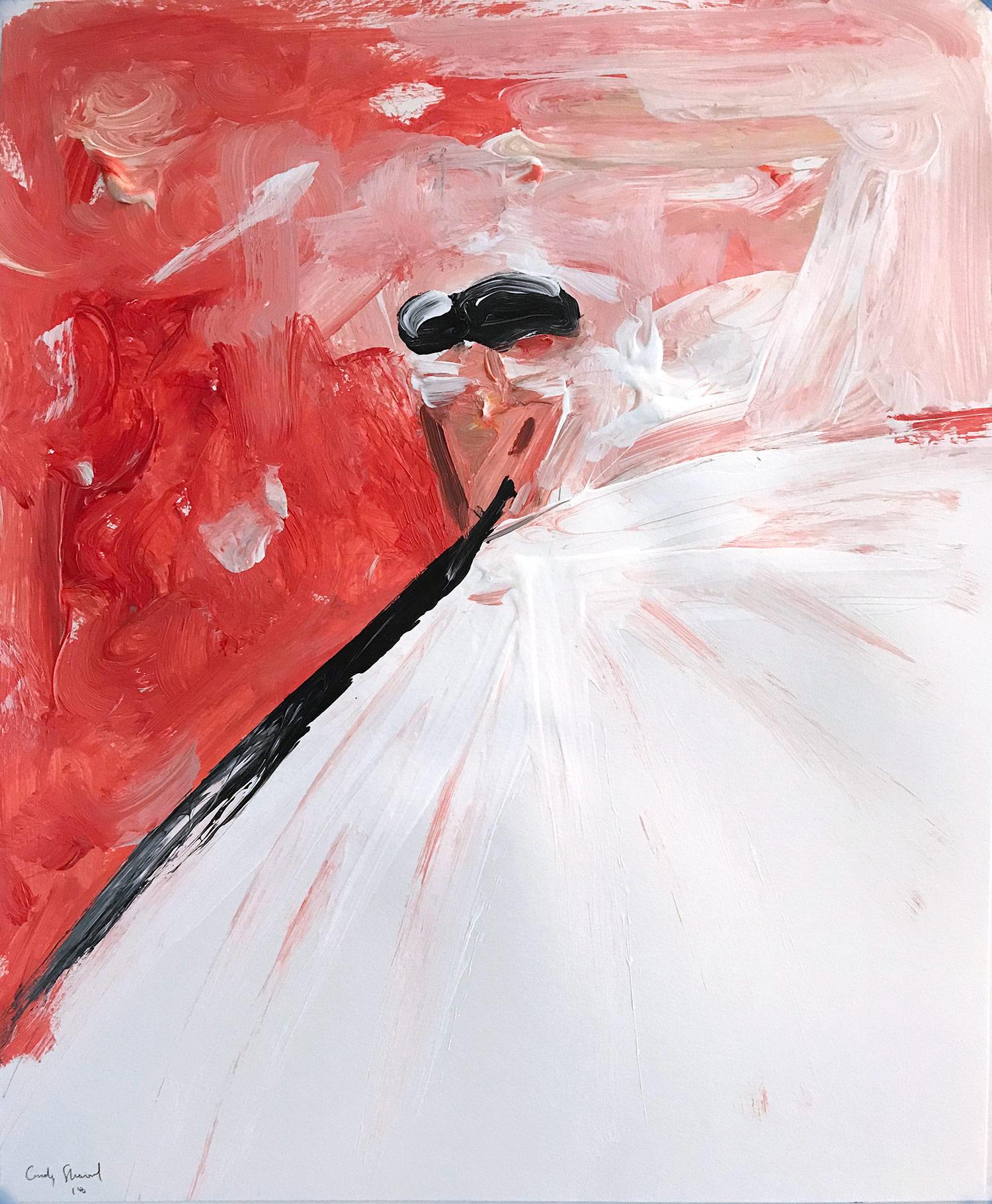 Figurative Painting de Cindy Shaoul - Savannah, Figura abstracta sobre papel