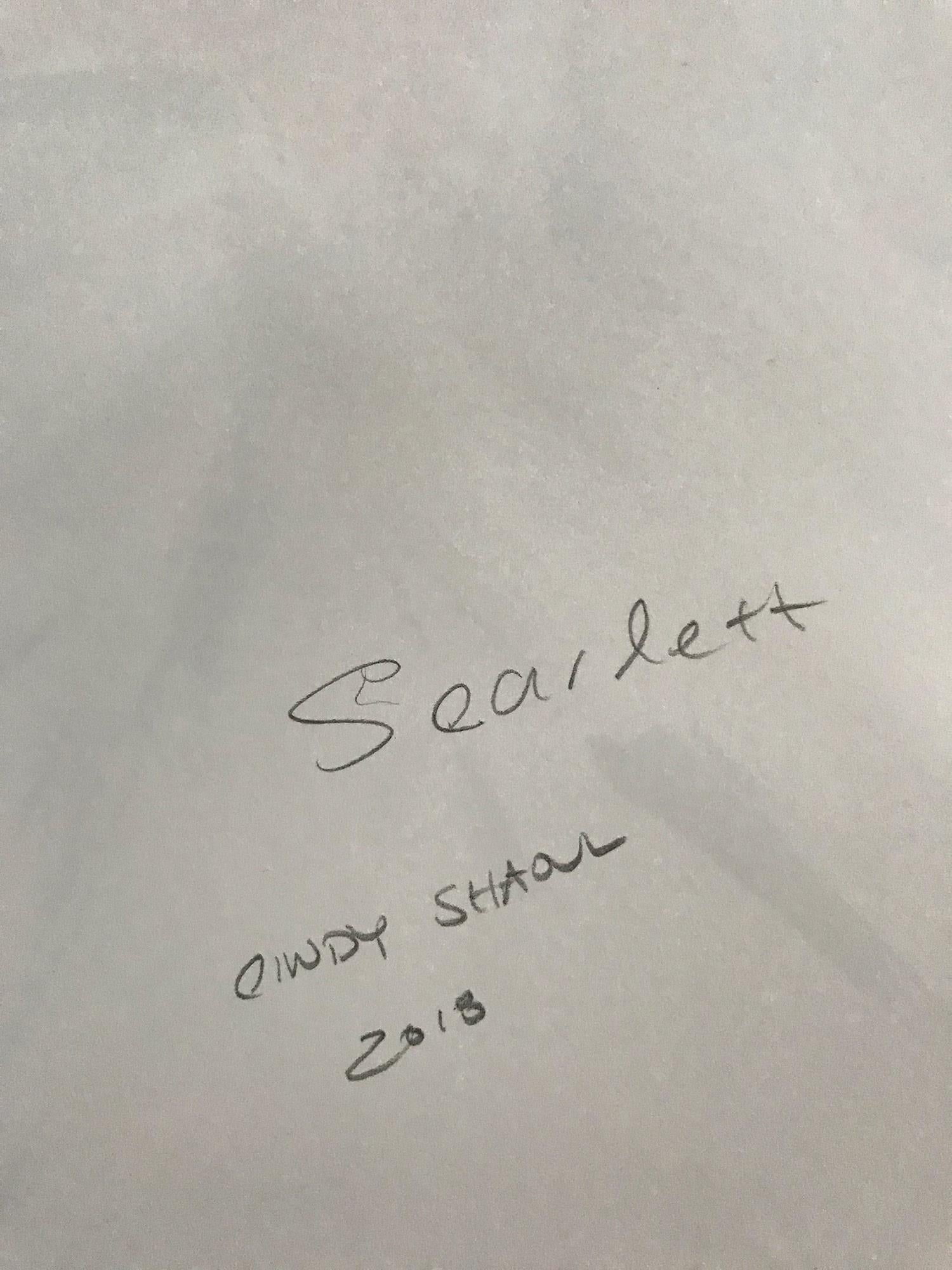 Scarlett, figura astratta su carta in vendita 7