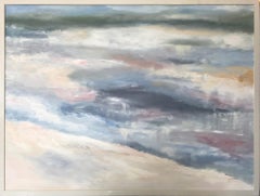 "Sea Shore No.1" Contemporary Abstract Landscape Oil Painting on Canvas