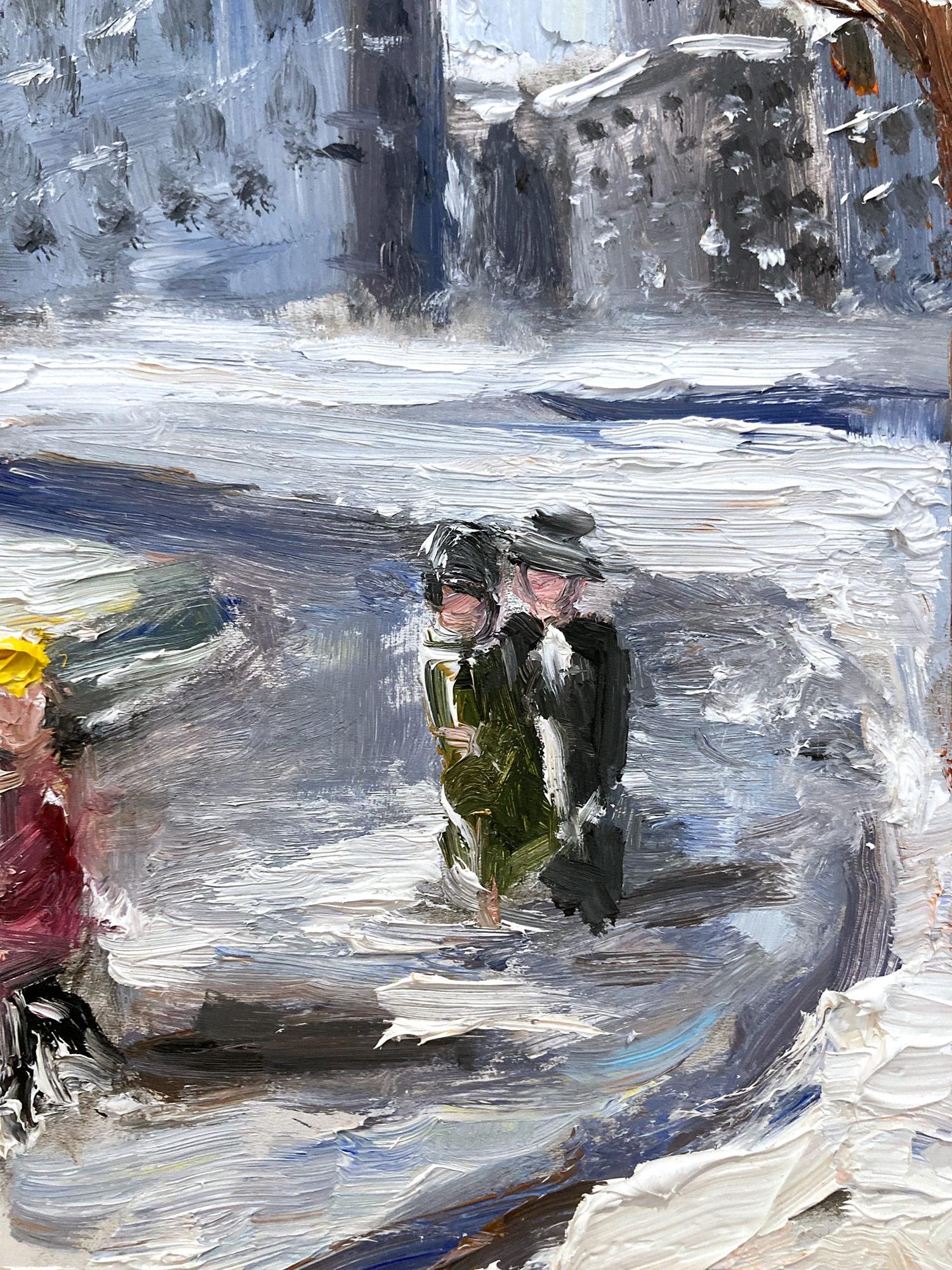 oil painting snow scenes