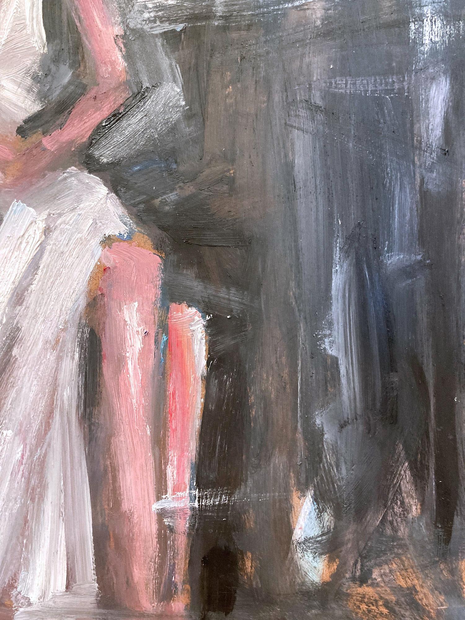 Exploring the purity of the feminine form and the drama of French haute couture, artist Cindy Shaoul creates a dialogue between the figurative and the abstract. Her spirited compositions are both dramatic and invigorating, capturing the fleeting