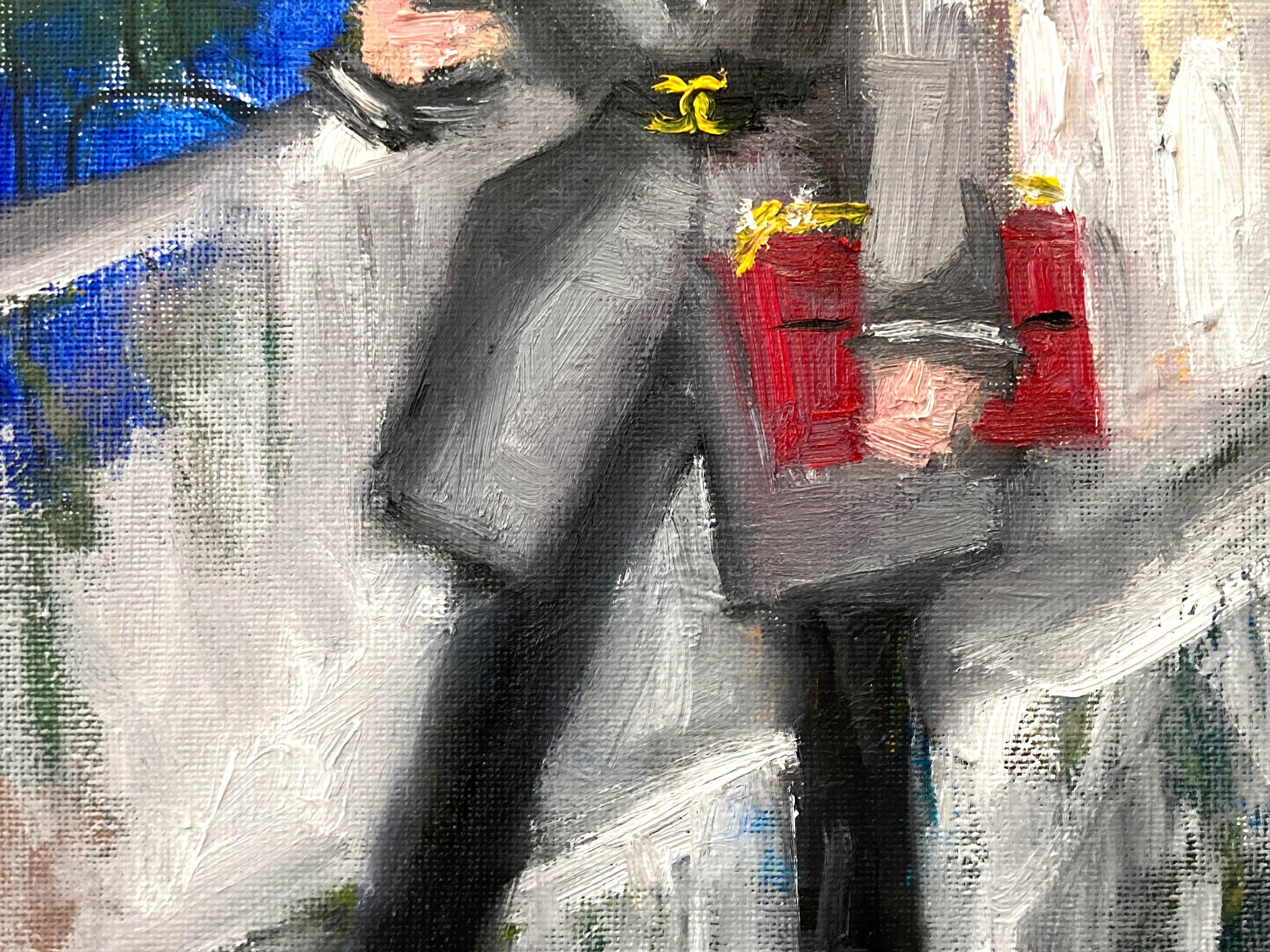 Exploring the purity of the feminine form and the excitement of High-End Fashion, artist Cindy Shaoul creates a dialogue between the figurative and the abstract. Her spirited compositions are both dramatic and invigorating, capturing the fleeting