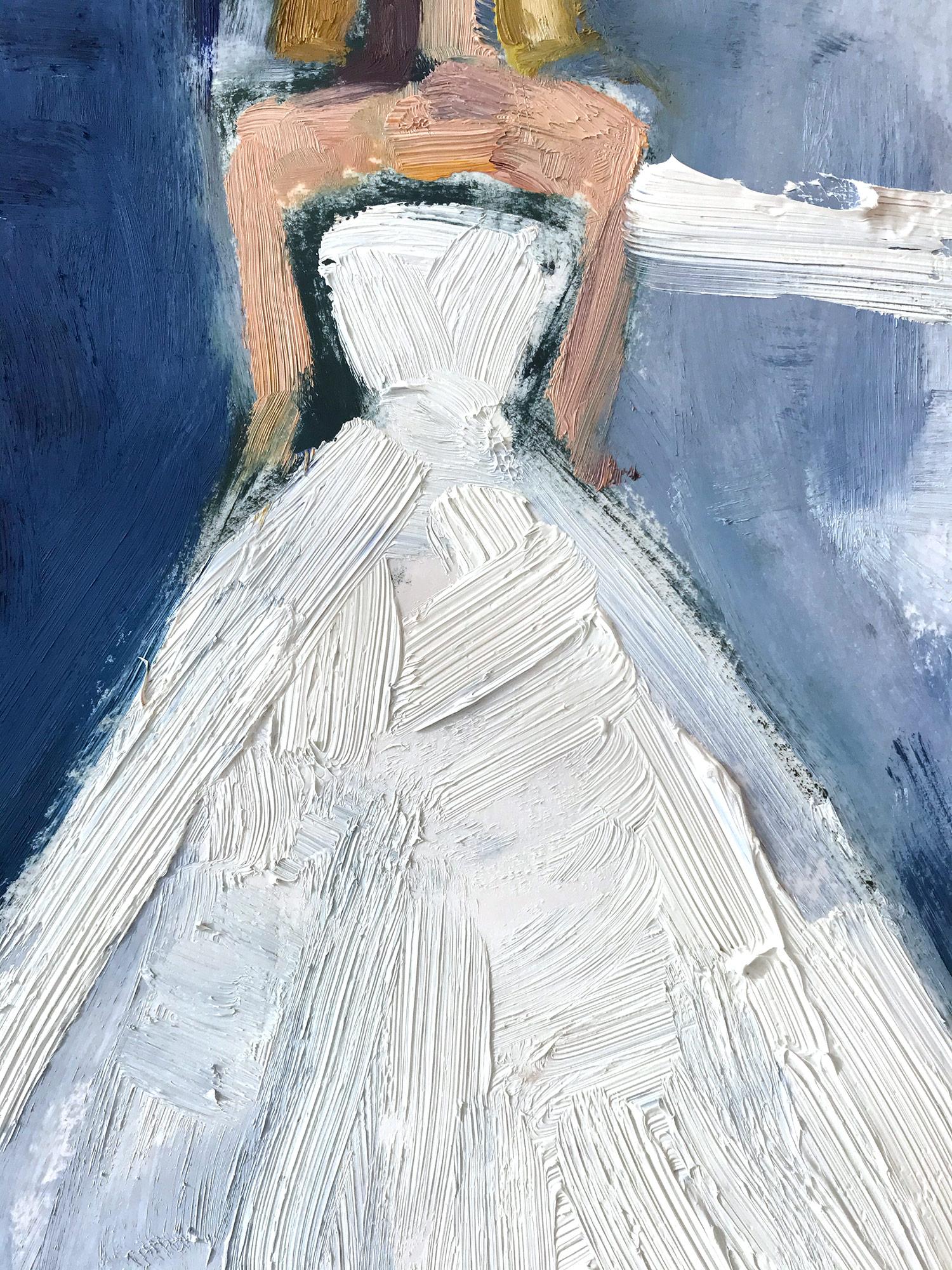 wedding dress painting