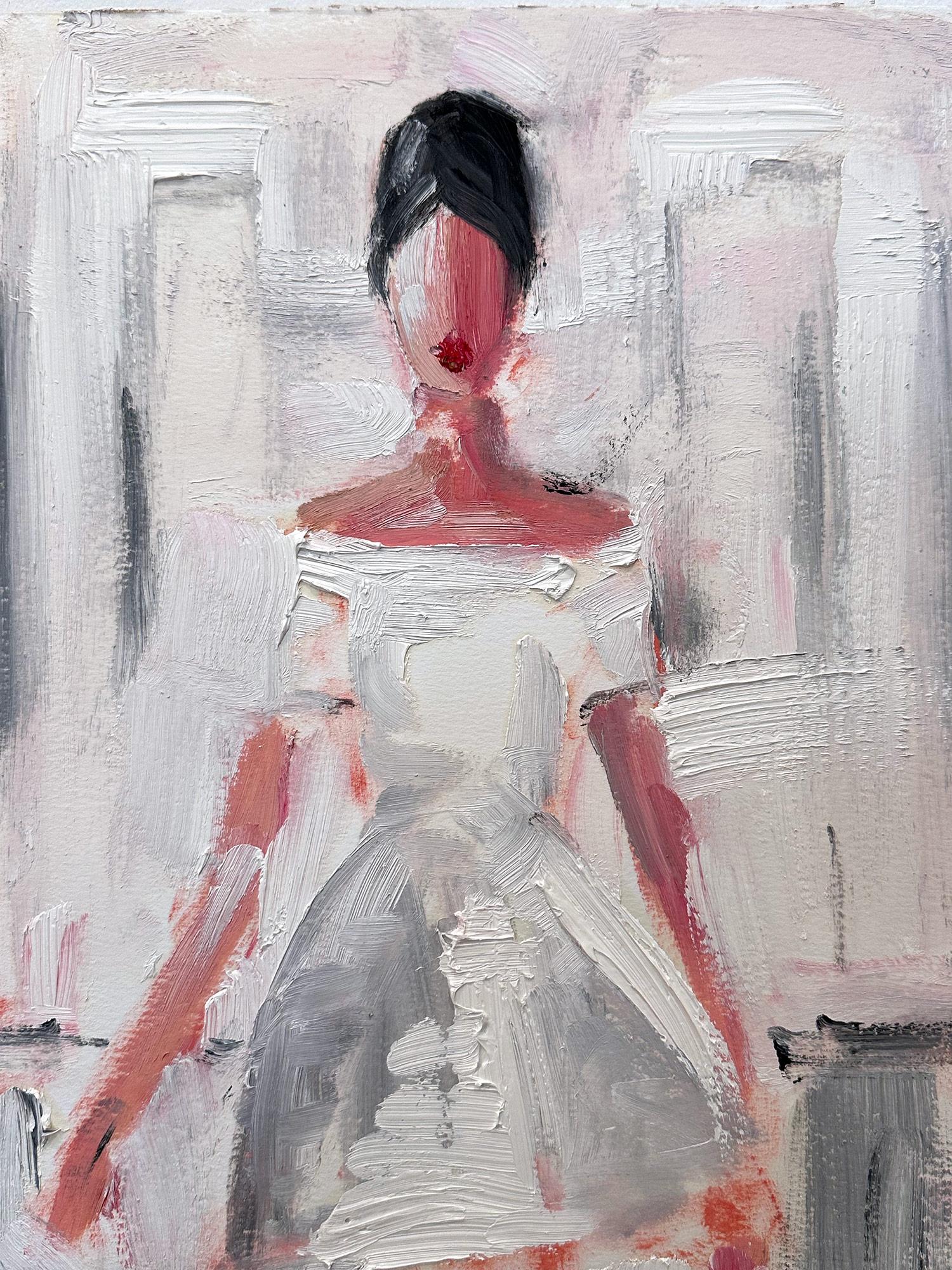 Exploring the purity of the feminine form and the excitement of High-End Fashion, artist Cindy Shaoul creates a dialogue between the figurative and the abstract. Her spirited compositions are both dramatic and invigorating, capturing the fleeting