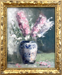 "Sunday Morning Picks" Impressionistic Still Life Oil Painting Flowers in Vase
