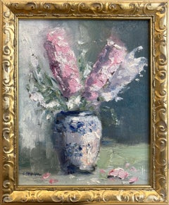 "Sunday Morning Picks" Naturaleza Muerta Impresionista Pintura al Óleo Flores en Jarrón