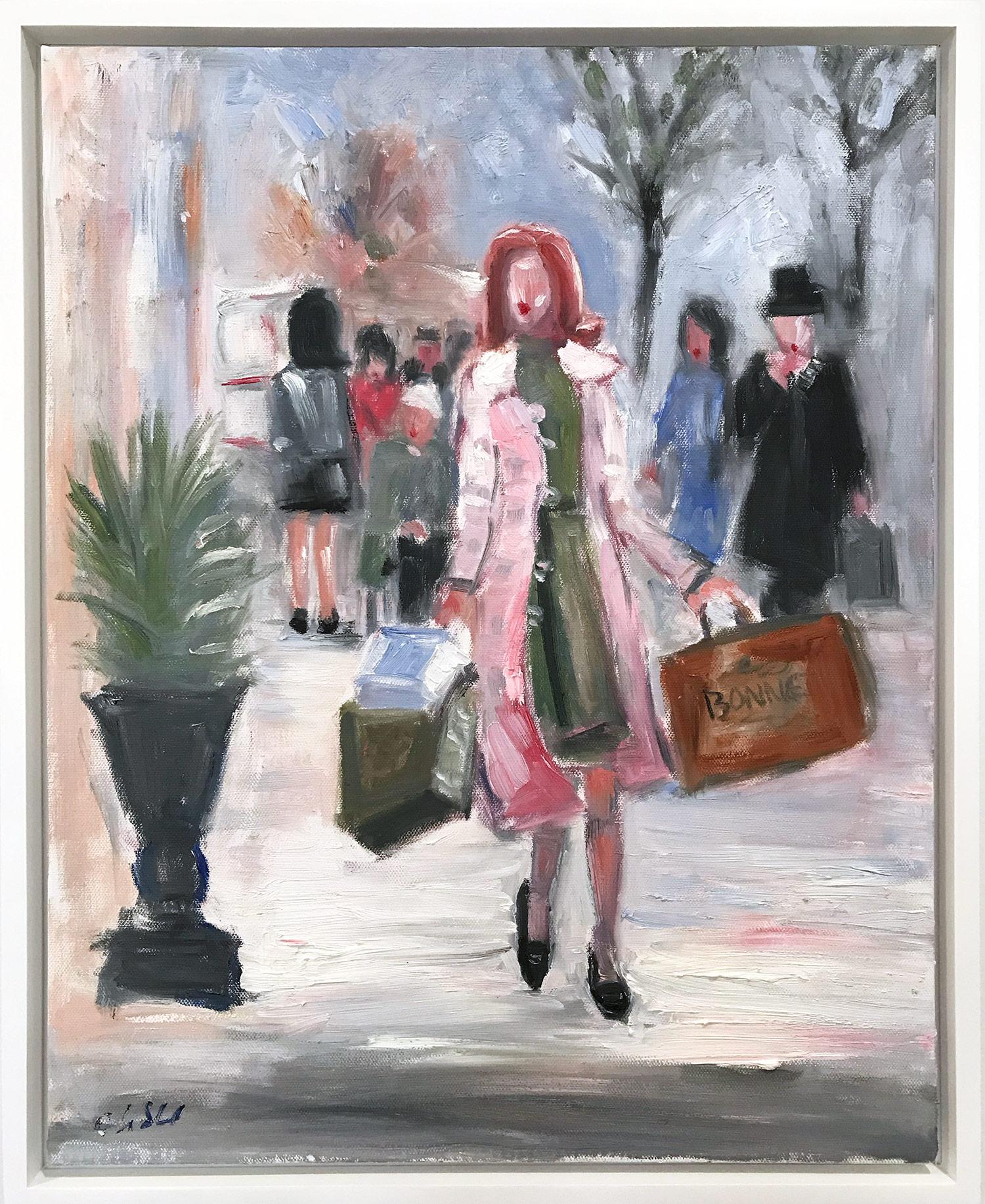"The Queens Gambit" New York City Fashion Impressionistic Oil Painting on Canvas