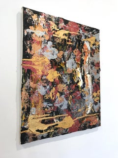"Through it All" Colorful Contemporary Oil and Mixed Media Painting on Canvas