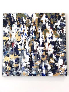 "Velvet Jungle" Colorful Contemporary Oil and Mixed Media Painting on Canvas