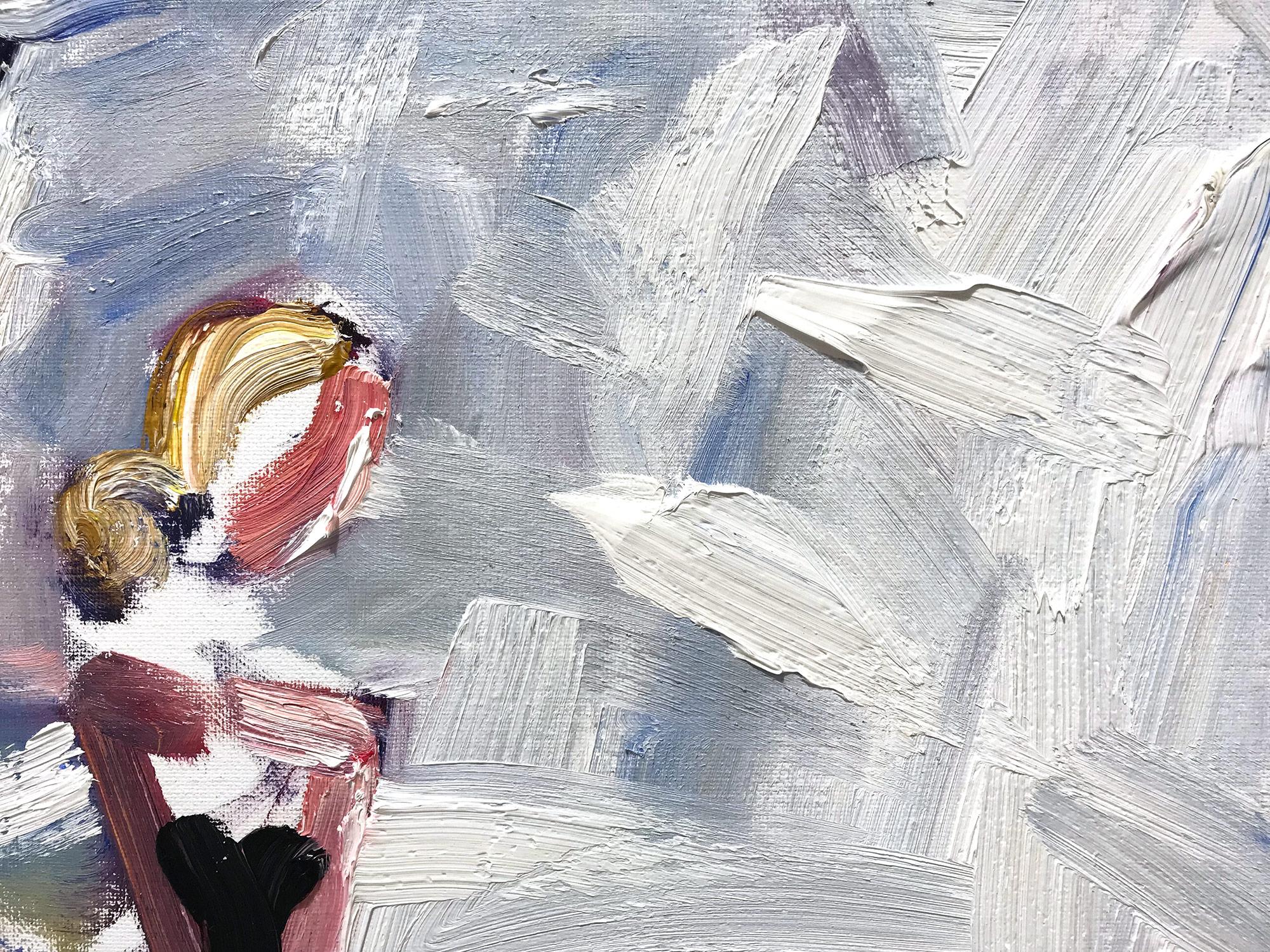 Exploring the purity of the feminine form and the drama of French haute couture, artist Cindy Shaoul creates a dialogue between the figurative and the abstract. Her spirited compositions are both dramatic and invigorating, capturing the fleeting