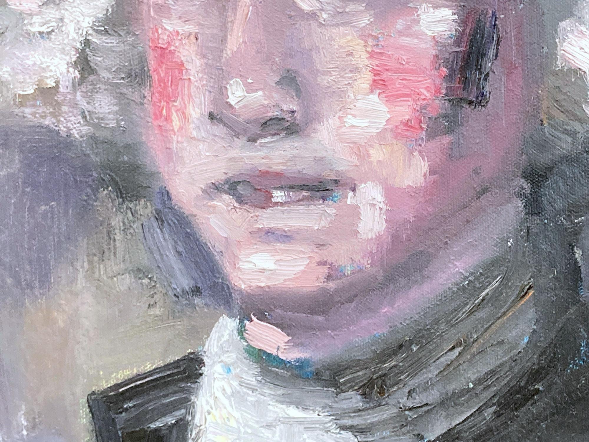 Este cuadro representa un retrato impresionista y abstracto de George Washington. Las pinceladas gruesas y las marcas divertidas crean una atmósfera que recuerda a los impresionistas del siglo XX. Podemos sentir el momento en el tiempo sin esfuerzo.