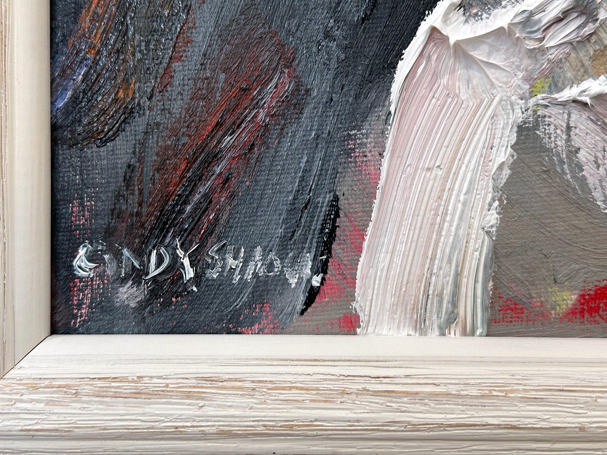 Questo quadro raffigura un ritratto impressionistico e astratto di George Washington. Le pennellate spesse e i segni divertenti creano un'atmosfera che ricorda gli impressionisti del XX secolo. Possiamo percepire il momento nel tempo senza sforzo.