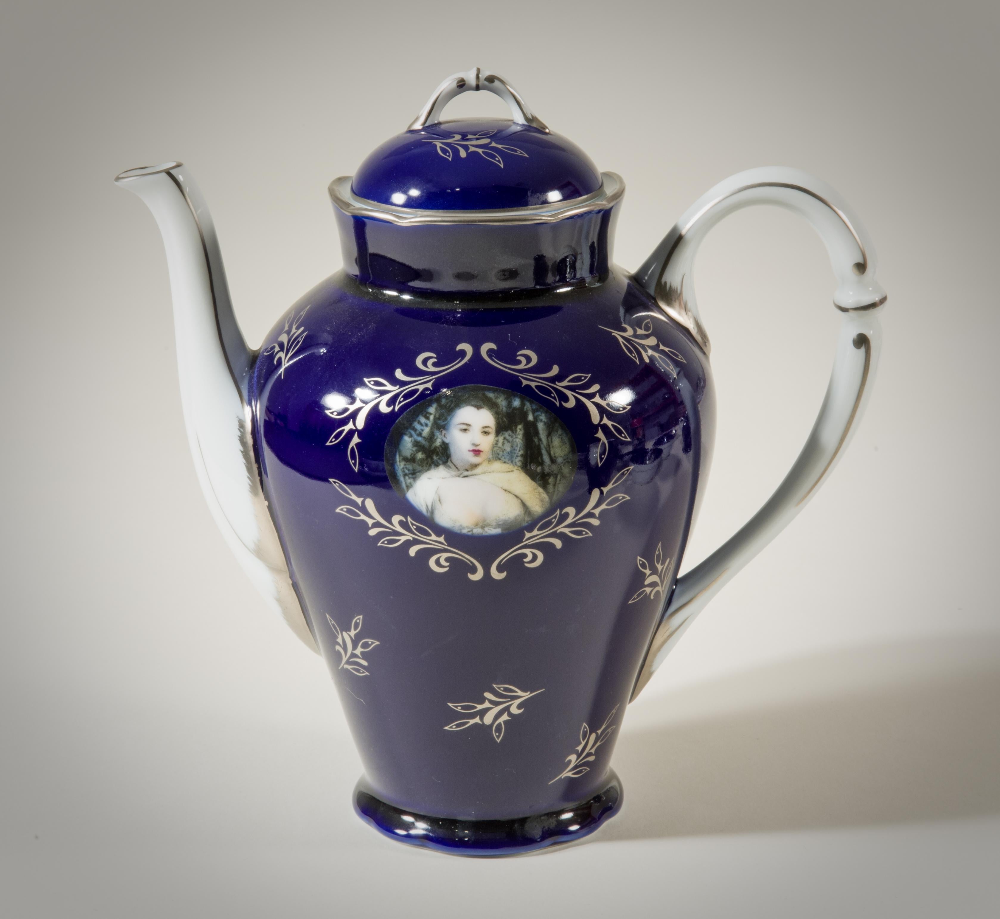 Madame de Pompadour (née Poisson) tea set - Rococo Mixed Media Art by Cindy Sherman