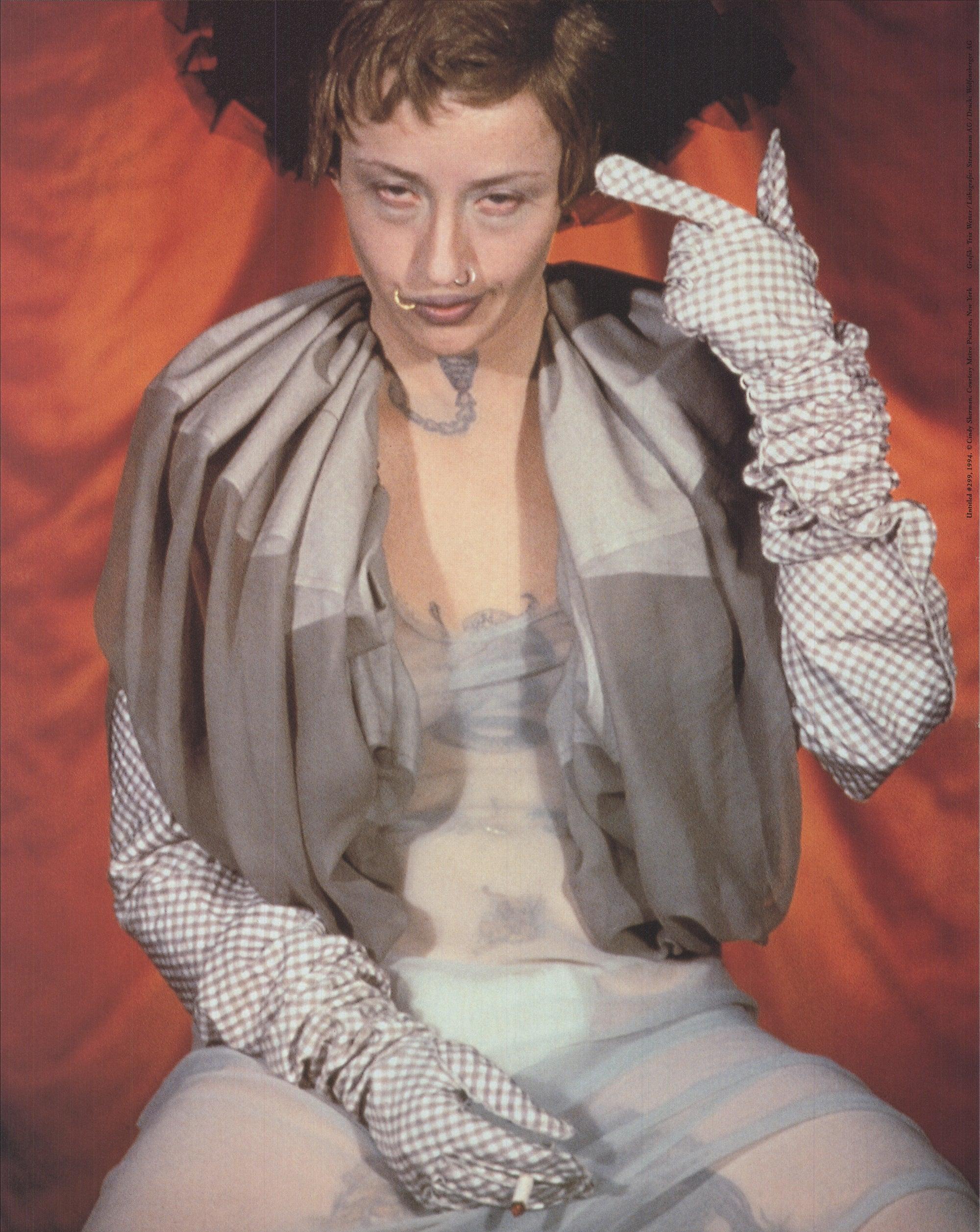 1995 Cindy Sherman 'Photographs 1975-1995' Contemporary Red, Orange Offset Print 1