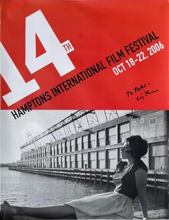 Hamptons International Film Festival poster (hand signed and inscribed) RARE! 