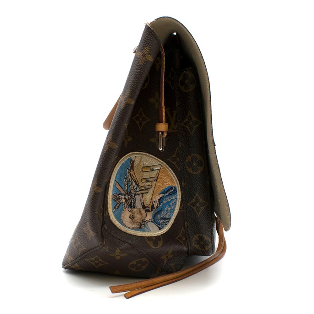 Cindy Sherman x Louis Vuitton Iconoclasts Monogram Messenger

Limited edition Cindy Sherman Monogram messenger from the Iconoclasts collection in collaboration with artist Cindy Sherman. Brown and tan with silver hardware, tan vachetta, finished