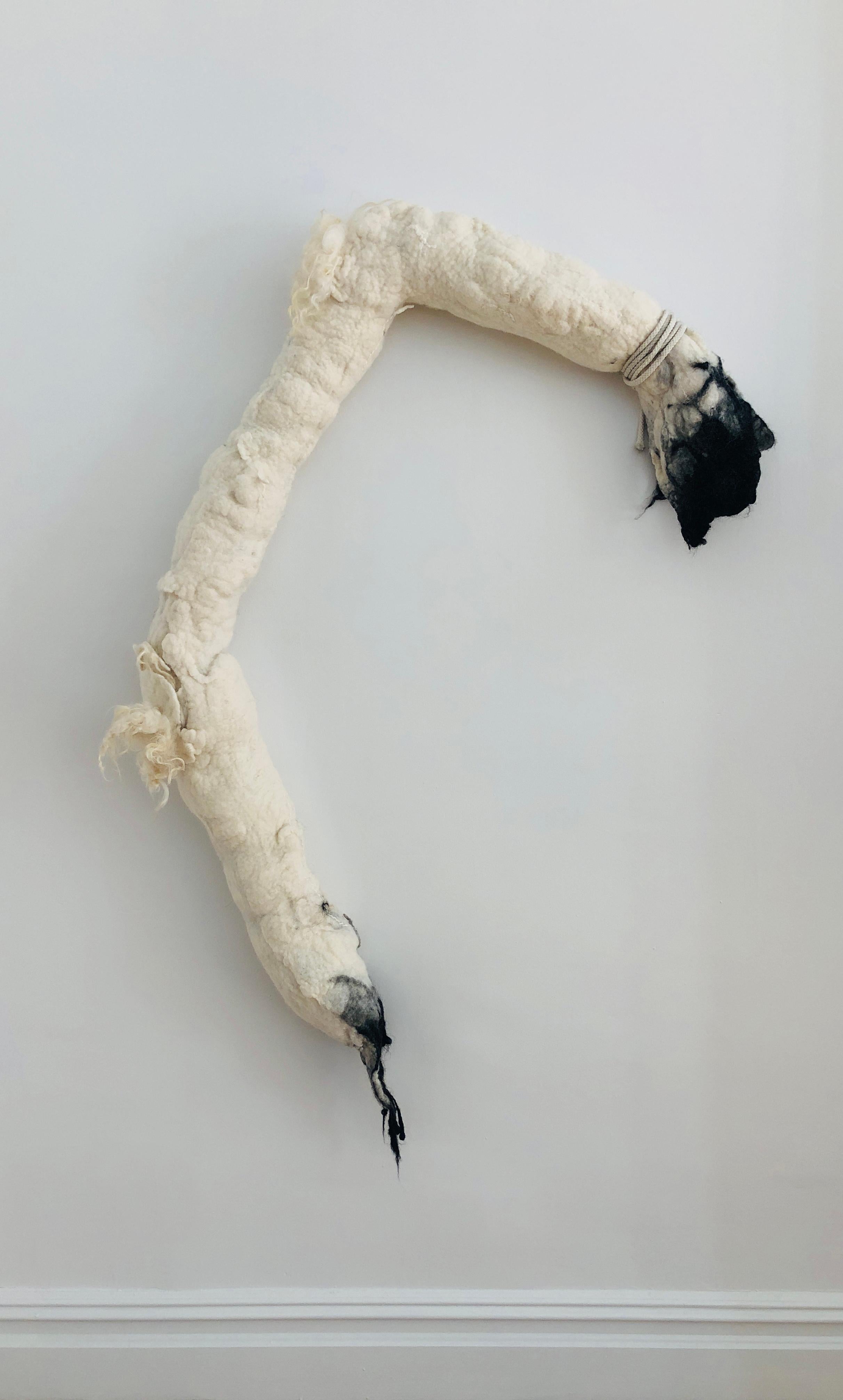 Fiber Art - STRANGER II, (wool, silk, cording) - Mixed Media Art by Cindy Weil