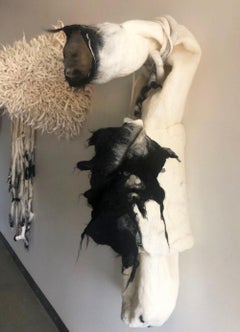 Fiber Art - STRANGER I, (wool, silk and horsehair)