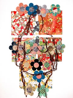 Eugenia in Bloom : mixed media collage