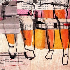 Today's News : mixed media collage