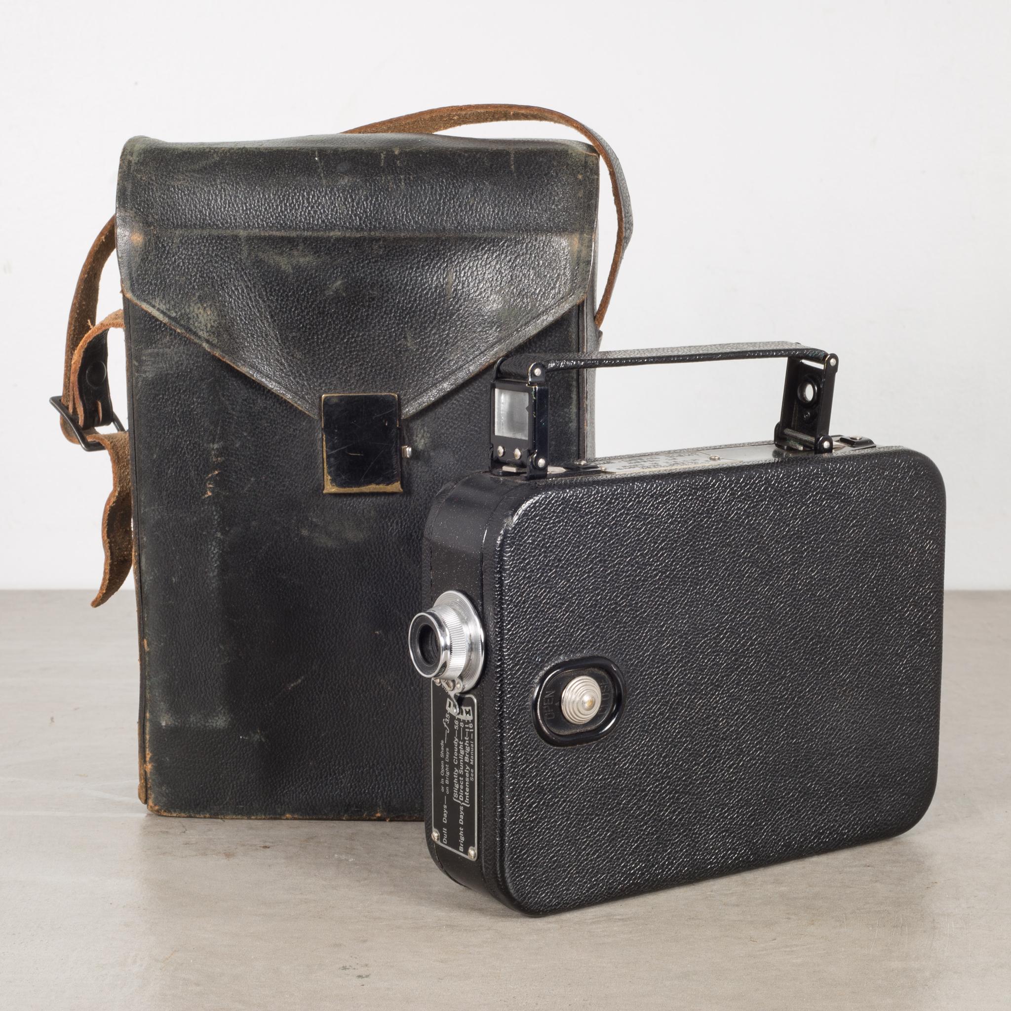 Cine-Kodak Movie Camera and Leather Case, circa 1950 2