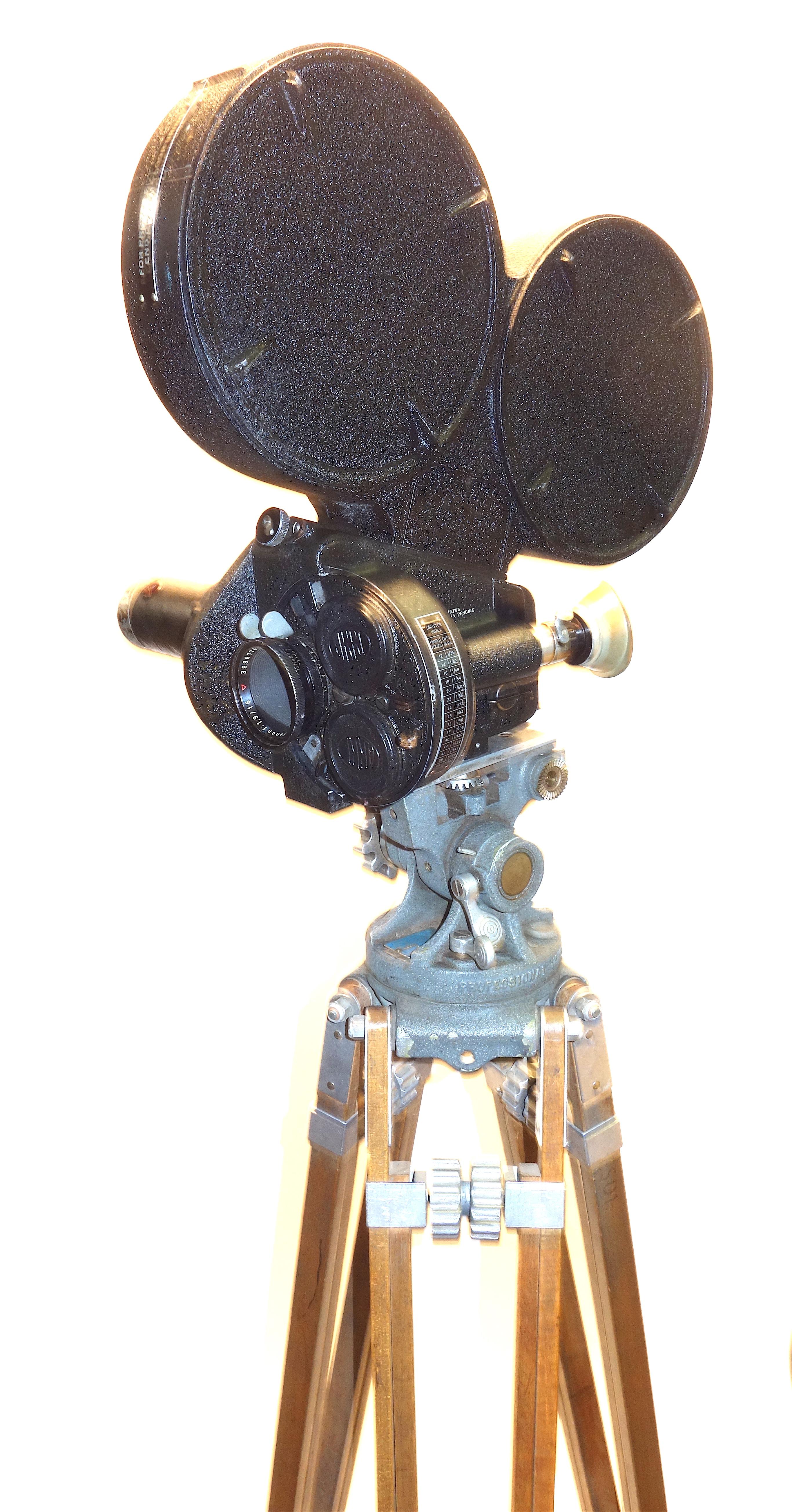 Mid-20th Century CineFlex 35mm Movie Camera WW-II Designed Combat Camera, Pristine Time Warp Unit For Sale