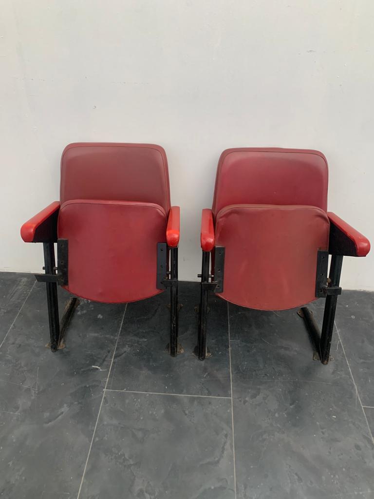 Metallo Sedie da cinema di RIMA, anni '70, Set di 2 in vendita