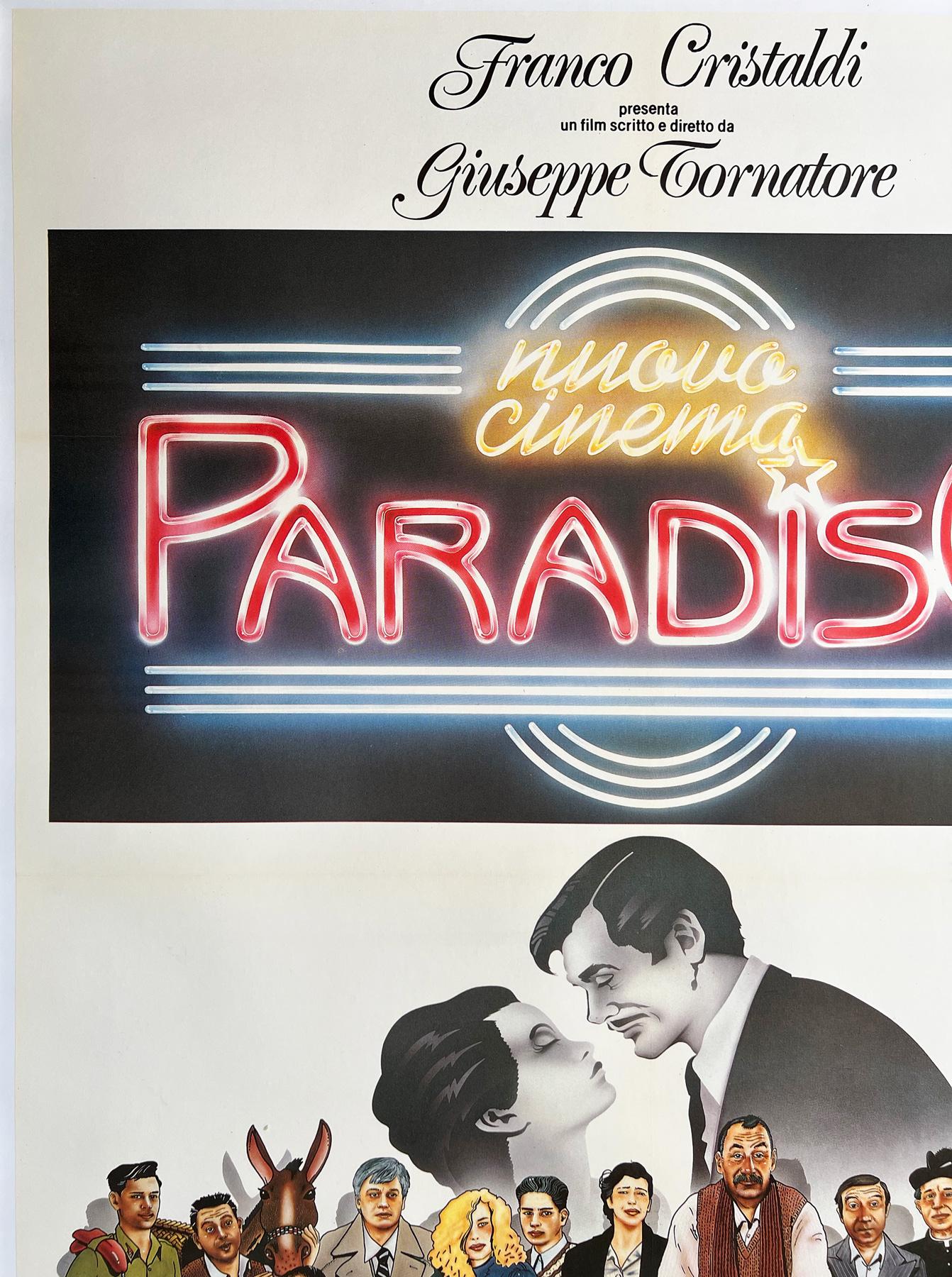 American Cinema Paradiso 1989 Italian 2 Foglio Film Movie Poster, Cecchini For Sale