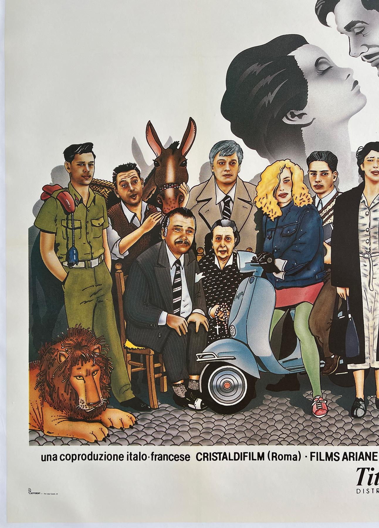 Cinema Paradiso 1989 Manifesto cinematografico italiano 4 Foglio, Cecchini 1