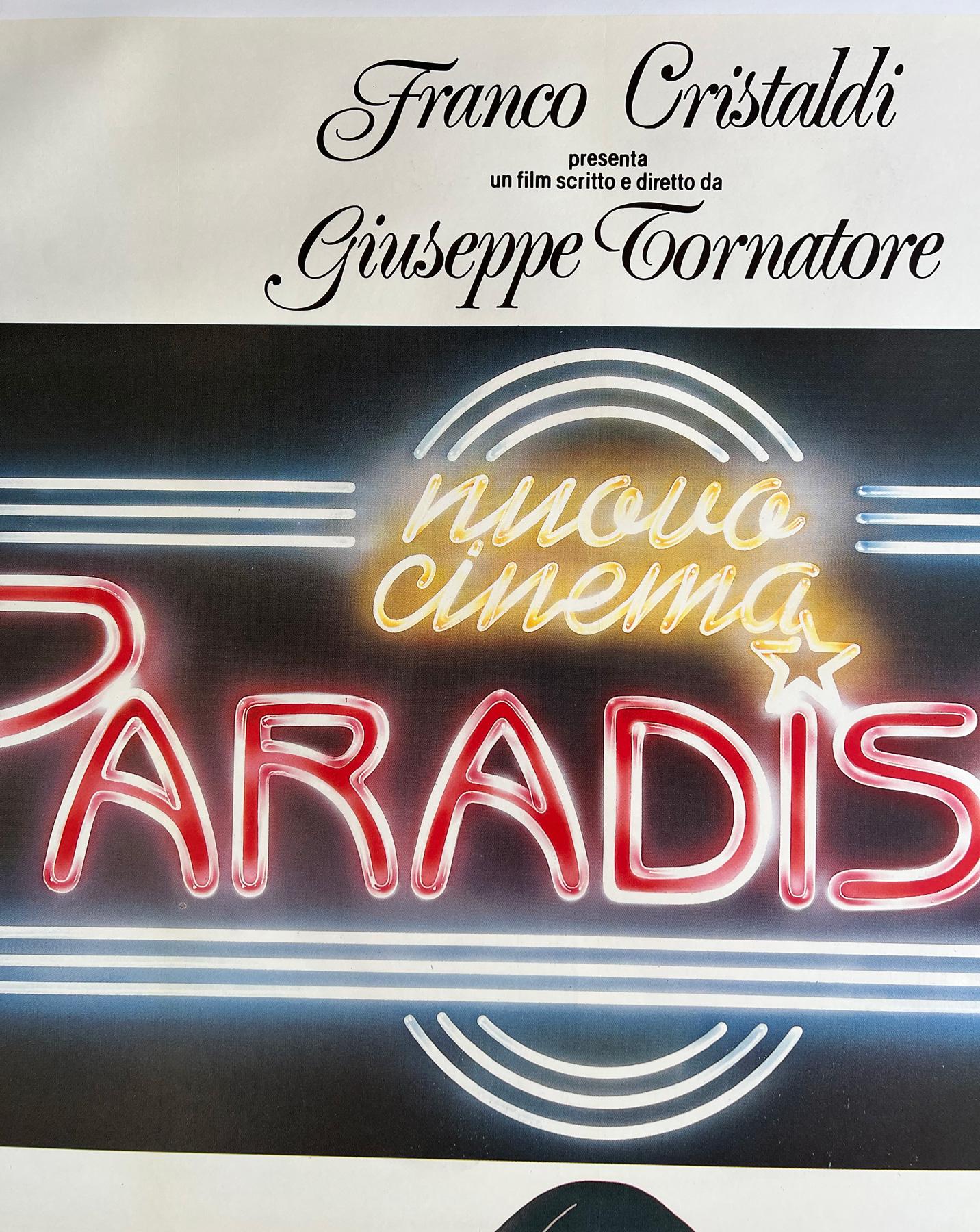 Lino Cinema Paradiso 1989 Manifesto cinematografico italiano 4 Foglio, Cecchini