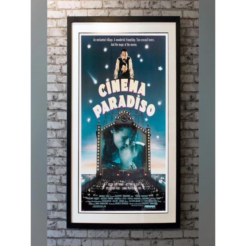Cinema Paradiso, Unframed Poster, 1988

Original US One Sheet (27 X 41 Inches). A filmmaker recalls his childhood, when he fell in love with the movies at his village's theater and formed a deep friendship with the theater's