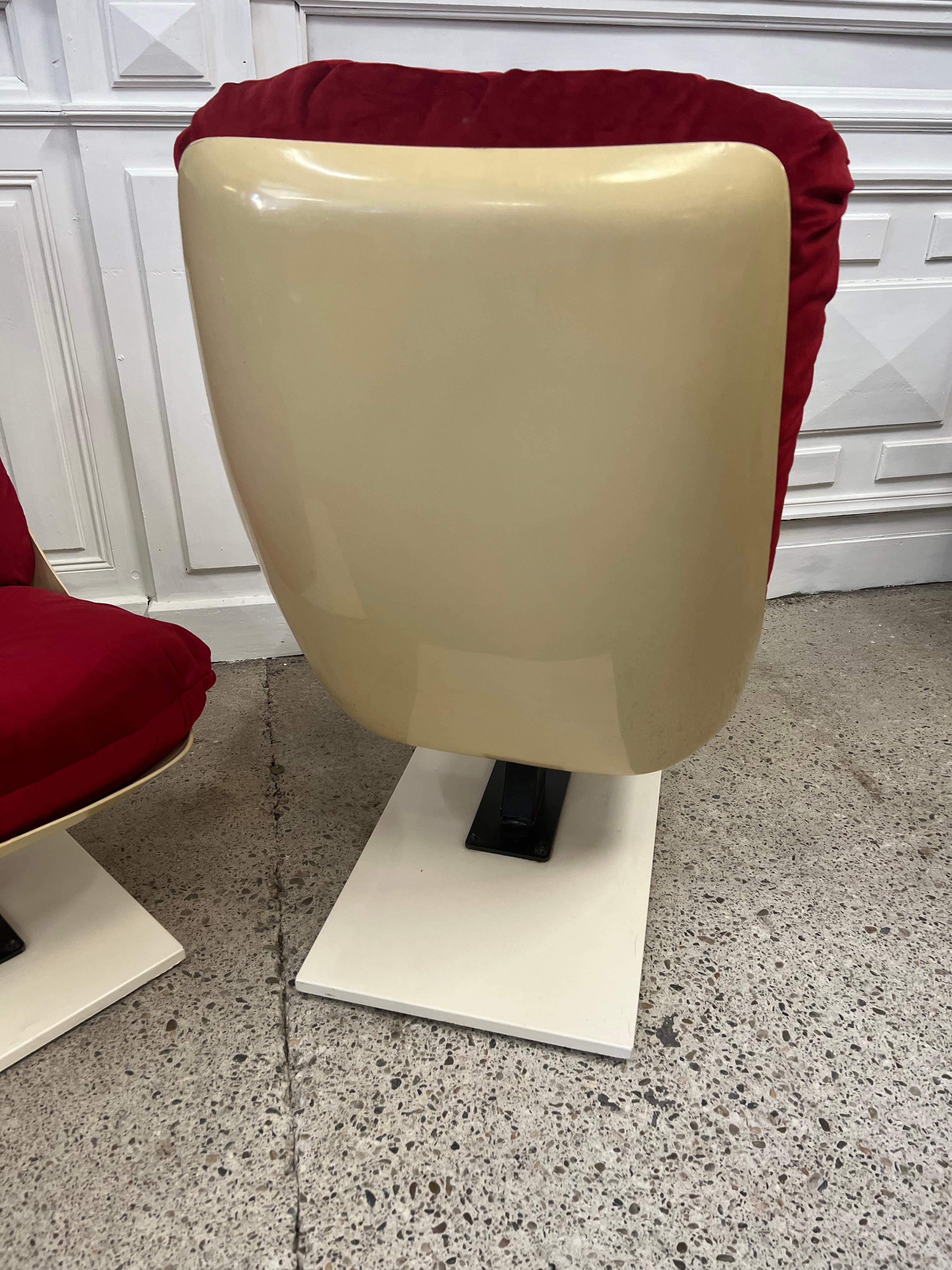 French Cinema Seats in Polyester Shell, 1970s