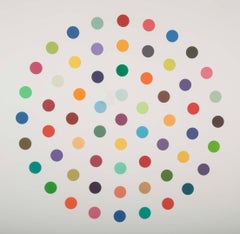 "Cineole" Round Spot Etching by Damien Hirst