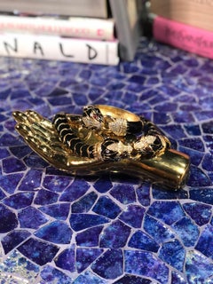 Ciner 1970s Panther Knocker Necklace