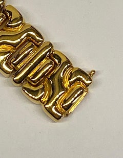 Ciner 1980s Abstract Gold Link Bracelet