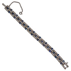 Ciner Art Deco Rhinestone Bracelet, circa 1930