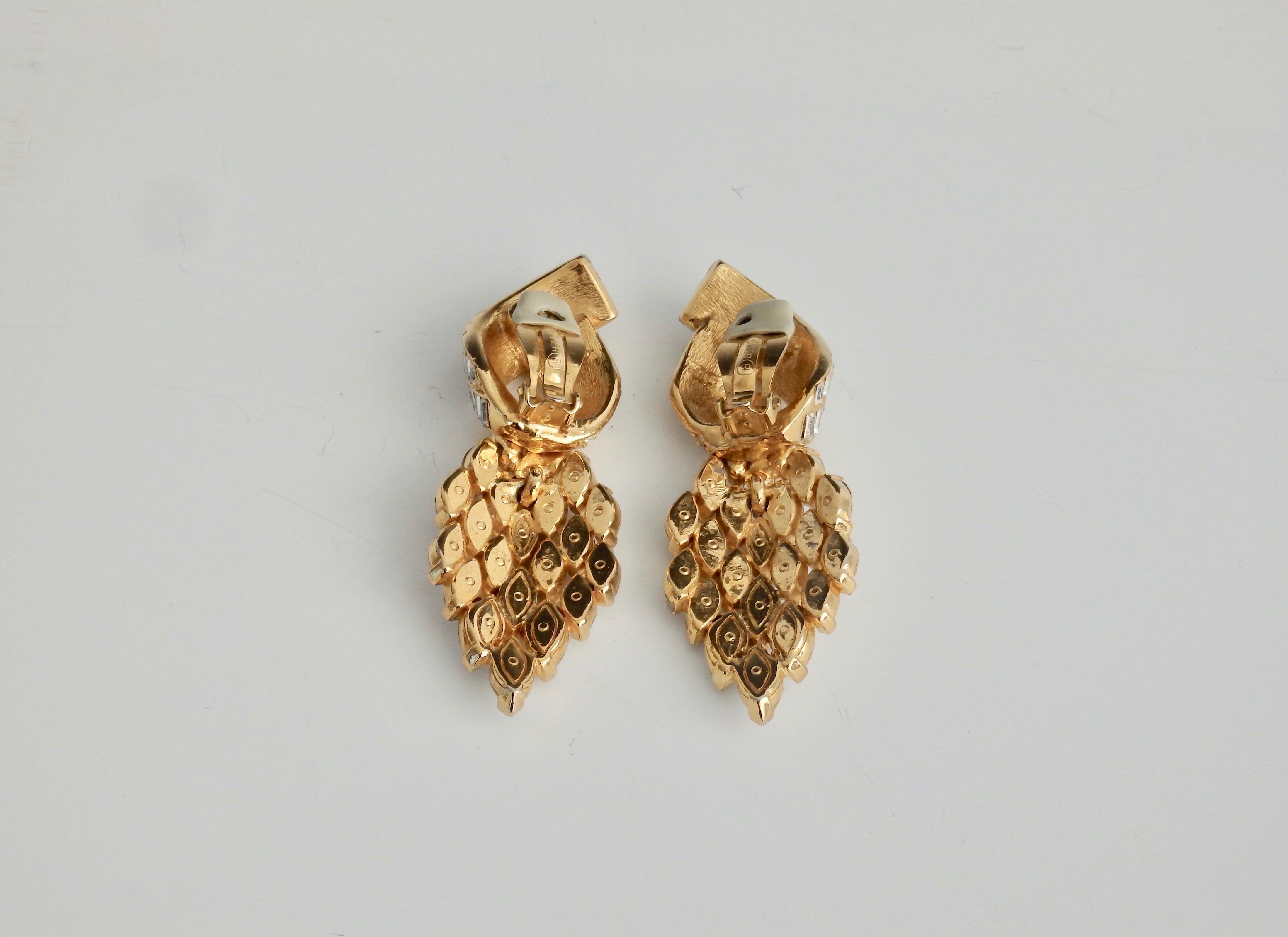 swarovski statement earrings