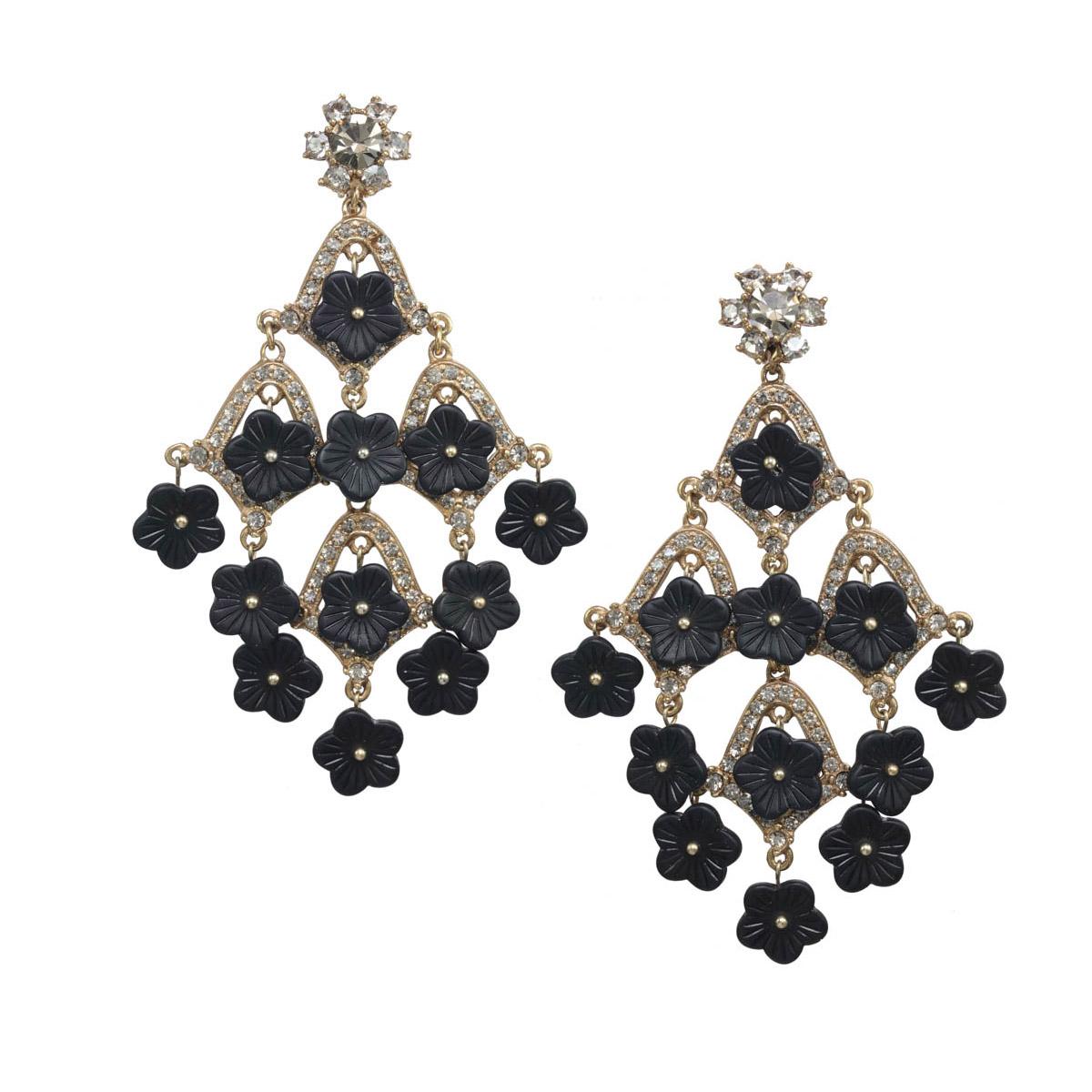 rhinestone chandelier earrings