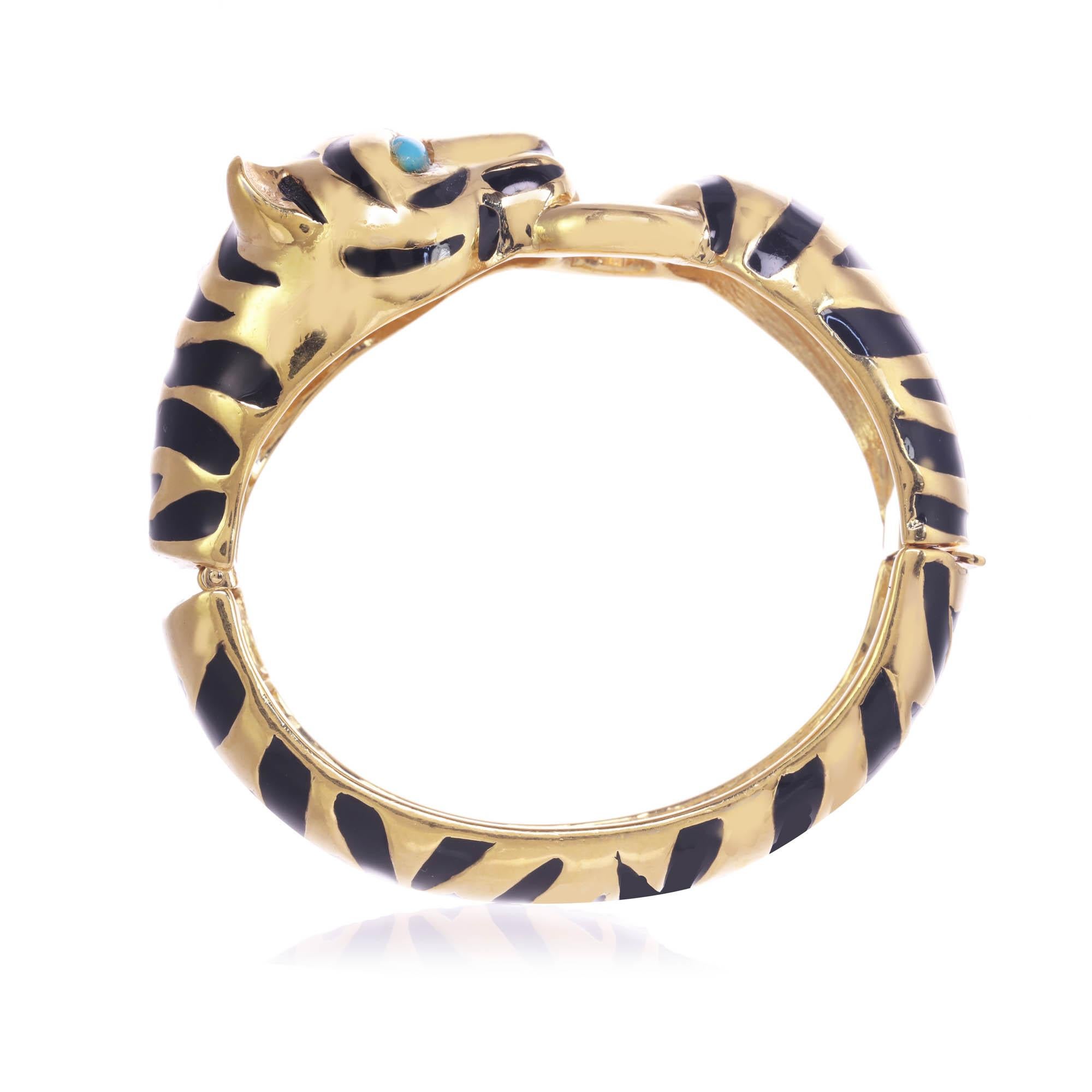 CINER Black Tiger Stripe Animal Bracelet  For Sale 1