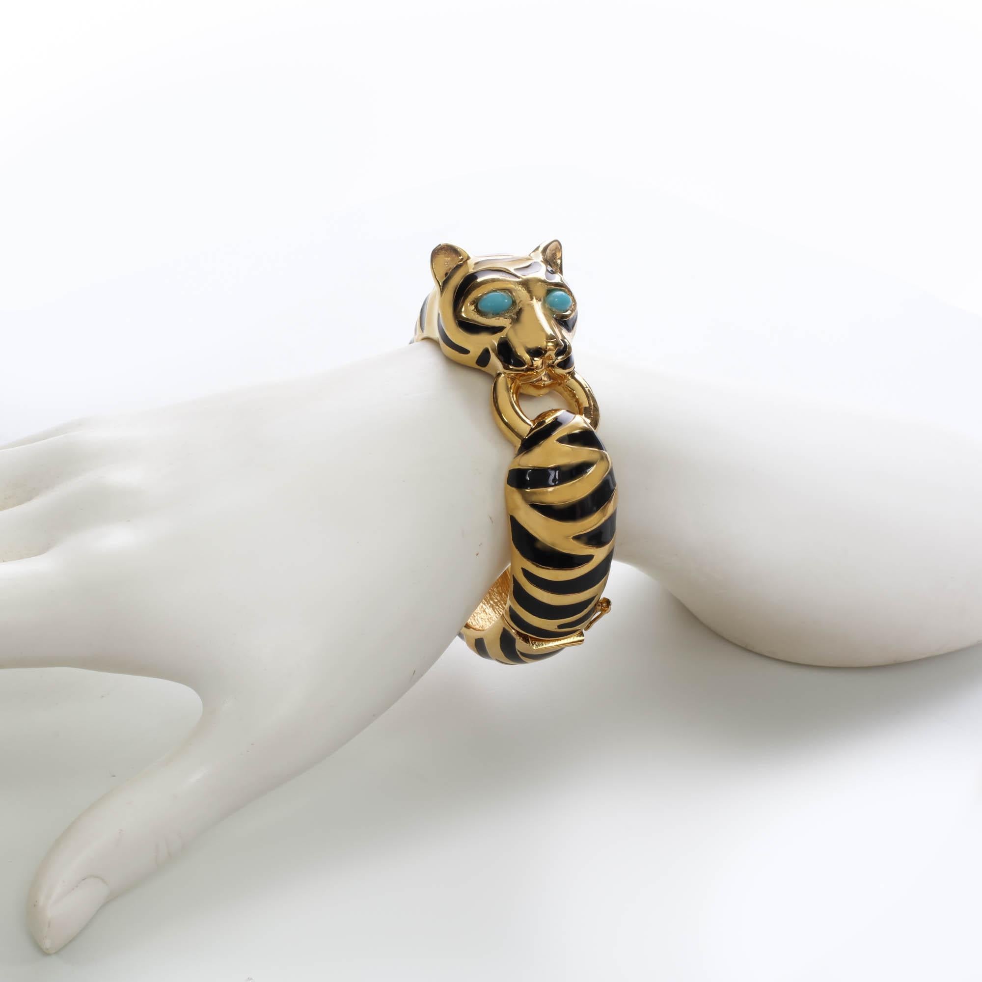 CINER Black Tiger Stripe Animal Bracelet  For Sale 2