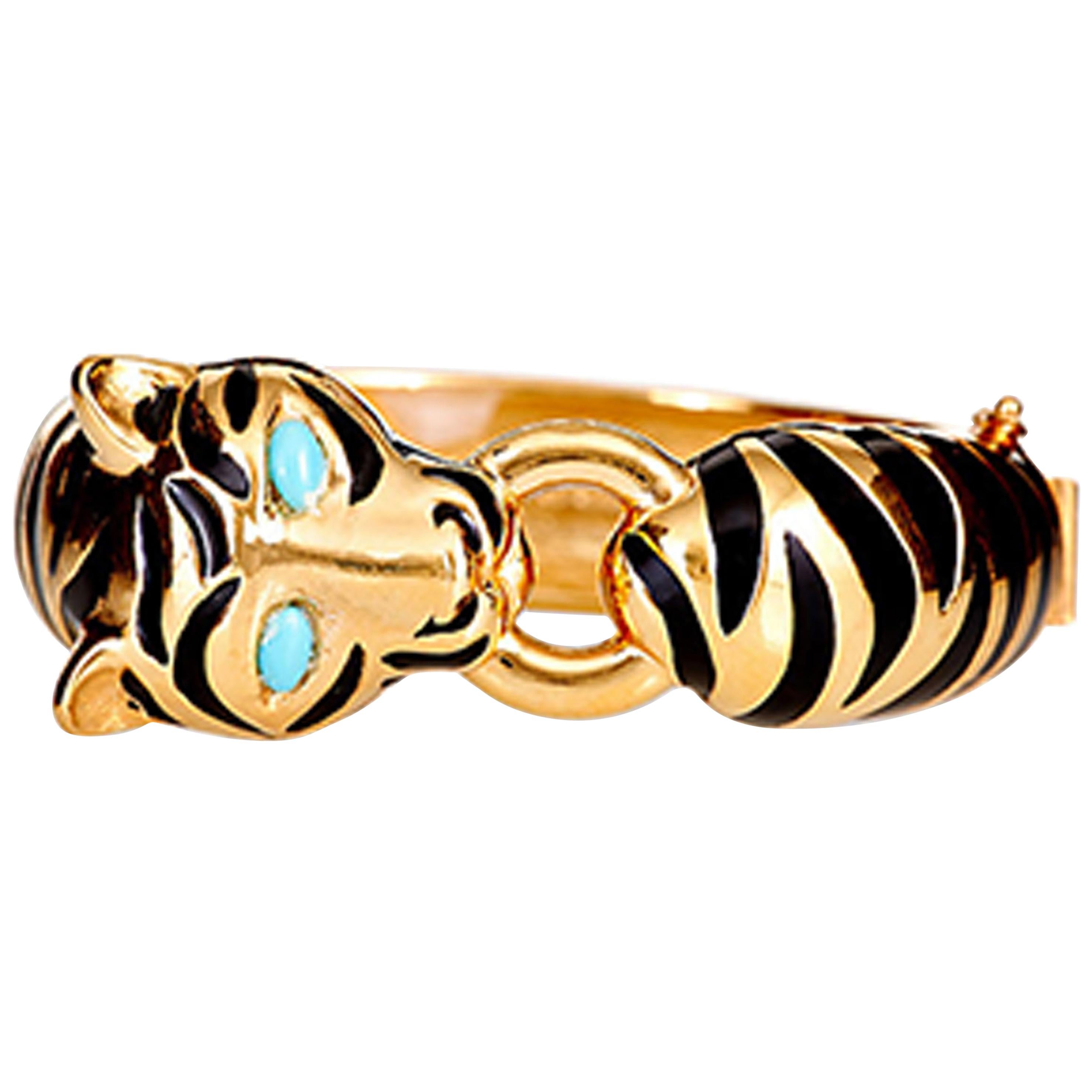 CINER Black Tiger Stripe Animal Bracelet  For Sale
