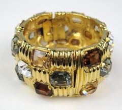 Ciner Armreif aus Swarovski-Kristall, neu, nie getragen, 1990er Jahre