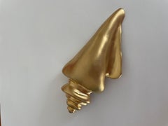 Ciner Brooch Sea Shell Gold tone New, Never Worn from 1980s